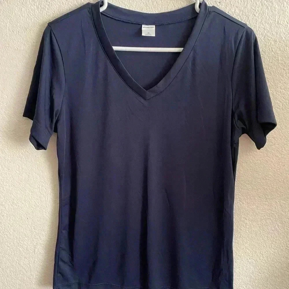 💥🆕Sport-Tek Navy Basic V Neck Top M🆕